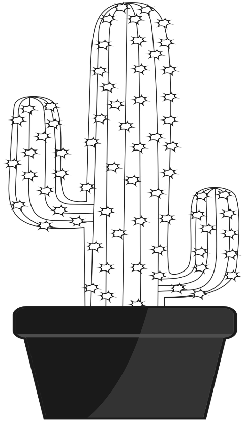 cactus-plant-pot-outline-succulent-7283941