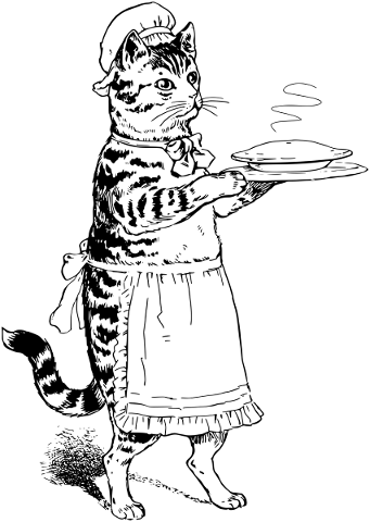 cat-chef-line-art-tabby-animal-5820782
