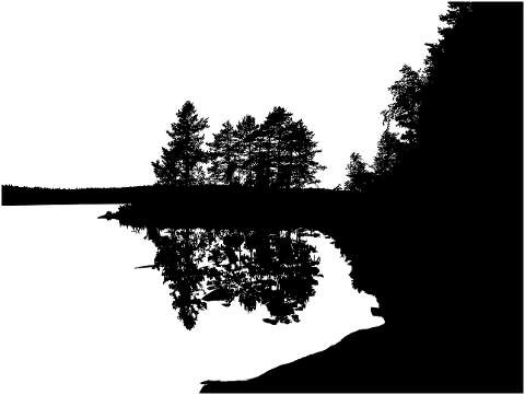 lake-trees-silhouette-forest-7625974
