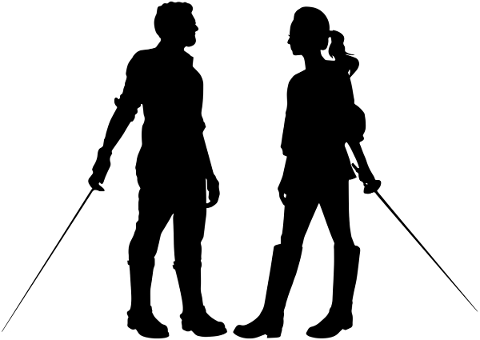 couple-silhouette-swords-vintage-5570566