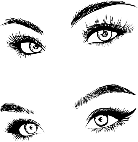 eyes-line-art-women-s-eyes-lashes-5019556