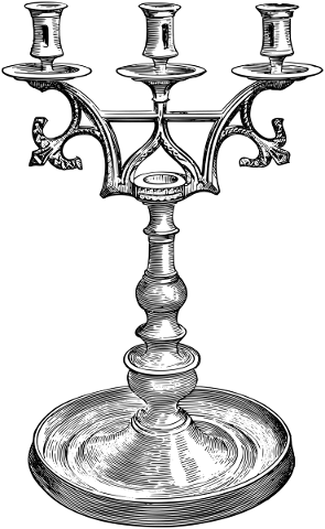 candelabra-vintage-line-art-candle-5198221