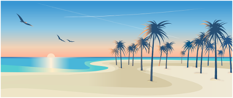 beach-palms-sunset-sea-sand-sun-5127282