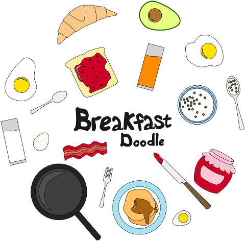 breakfast-doodle-set-isolated-food-7053949