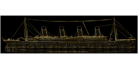 ship-titanic-gold-night-ocean-sea-8298748