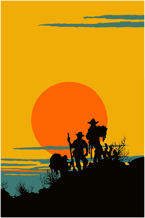cowboys-silhouette-sunset-hike-8005806