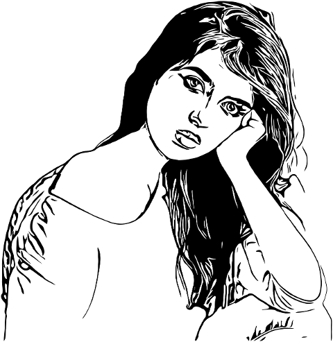 woman-girl-outline-sad-teenager-7157317