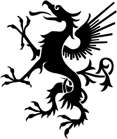 vintage-heraldry-griffin-silhouette-4555169