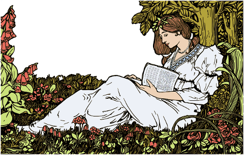 woman-flowers-sitting-reading-8133110