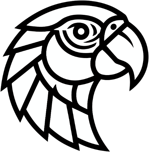 parrot-head-geometric-outline-9908072