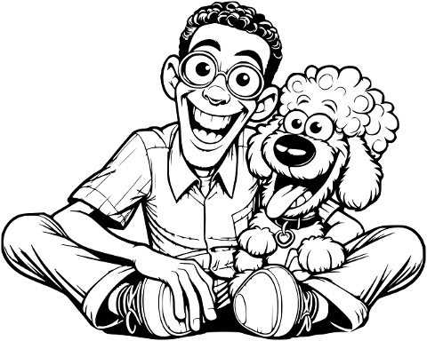 man-dog-drawing-bichon-coloring-8506223