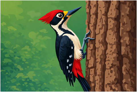 woodpecker-bird-forest-wildlife-10166704