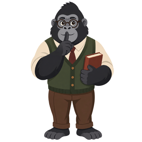 gorilla-librarian-book-reading-10487614