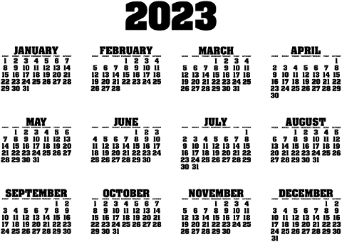 calendar-date-2023-months-day-7501586