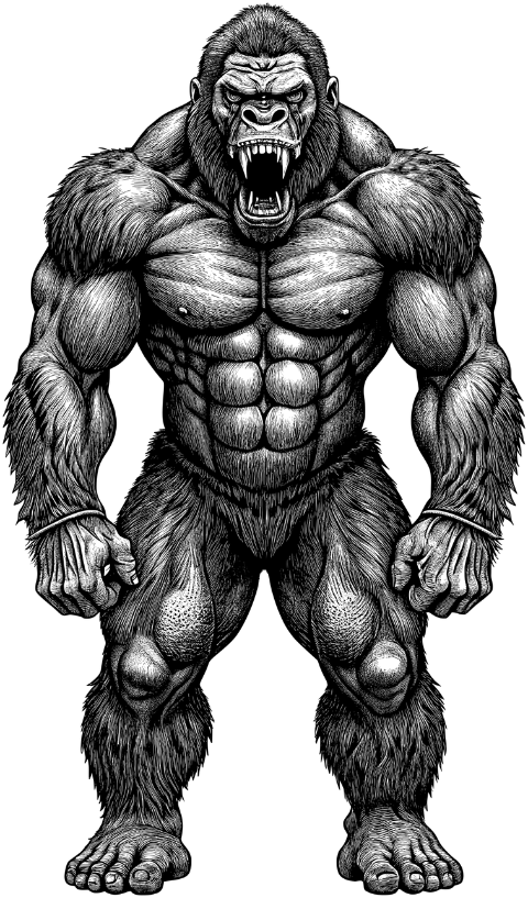 ai-generated-gorilla-ape-animal-9645412