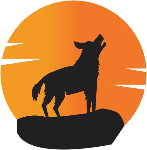 fox-howl-silhouette-cliff-animal-6643759