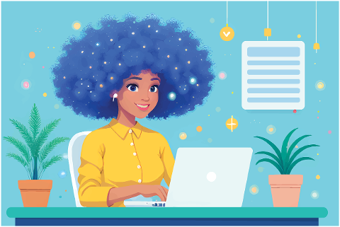 ai-generated-woman-laptop-computer-9191181