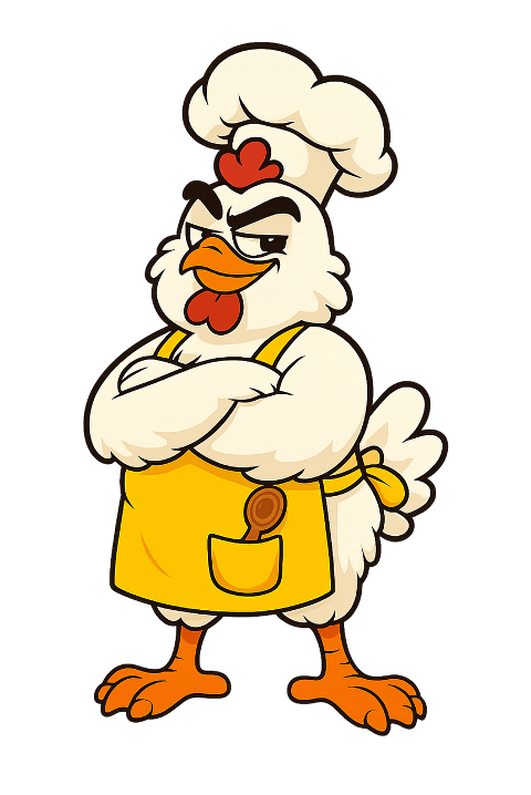 chicken-cartoon-chef-hat-yellow-10301844