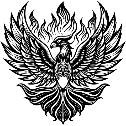 ai-generated-phoenix-line-art-bird-8906969