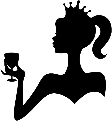 silhouette-princess-wine-glass-wine-7919887