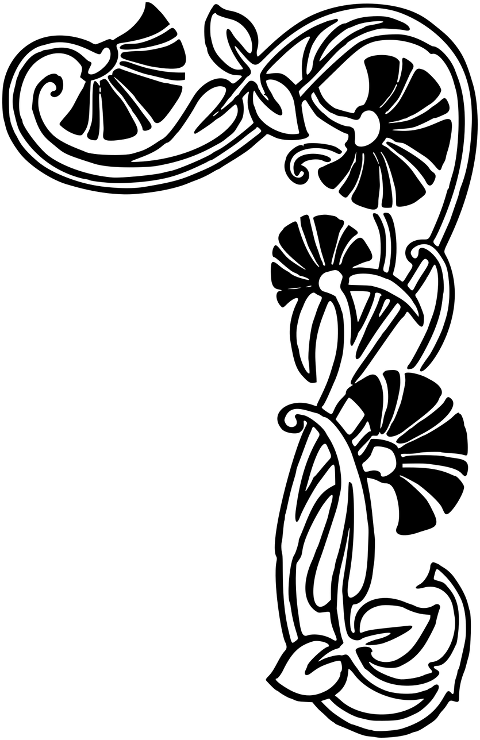 corner-flower-flourish-art-nouveau-7460078