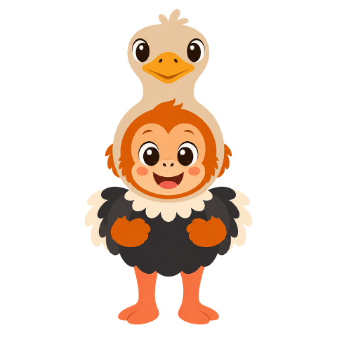 orangutan-mascot-ostrich-costume-10346444