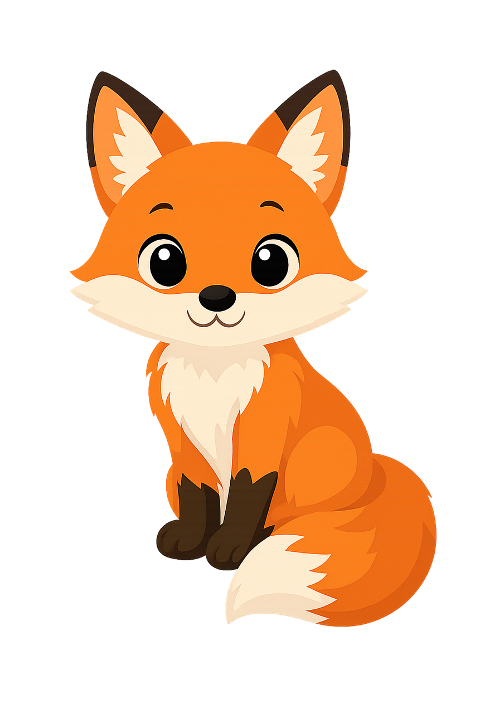 fox-cute-cartoon-sticker-forest-10297294