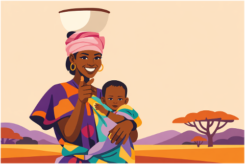 african-woman-african-child-10163659