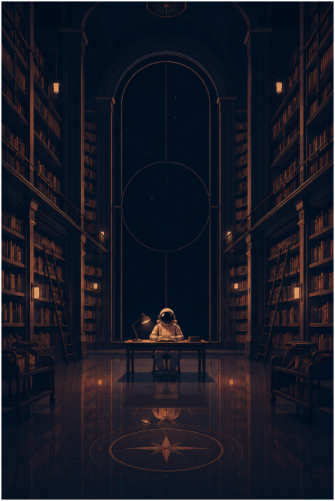 ai-generated-astronaut-library-10273961