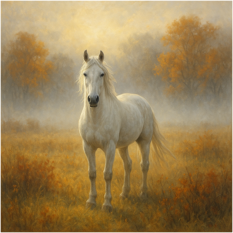 white-horse-autumn-field-9872028