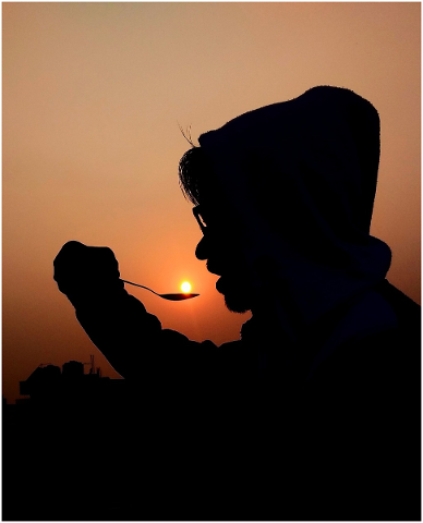 sunset-black-evening-eating-4942575