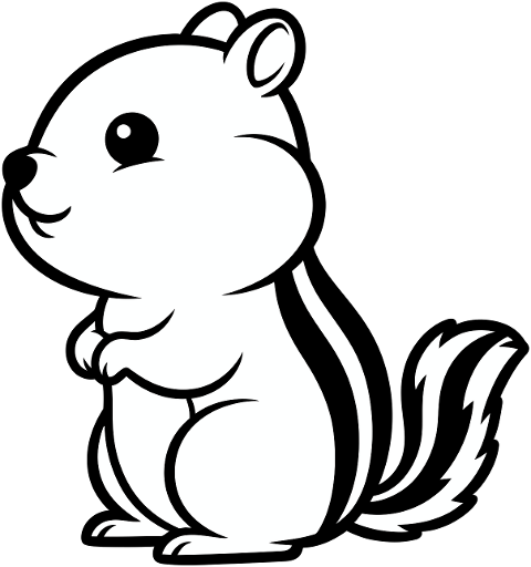 chipmunk-cartoon-outline-animal-9907972