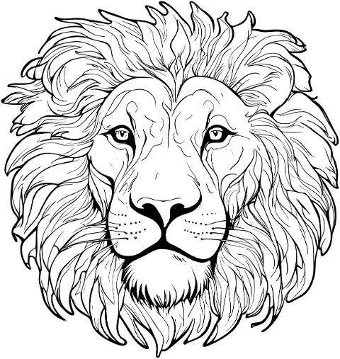 lion-feline-head-line-art-8313608