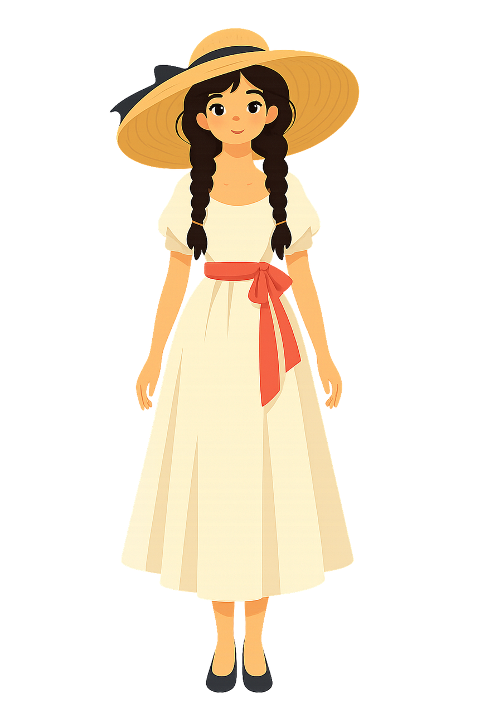 woman-straw-hat-braids-summer-dress-10314956