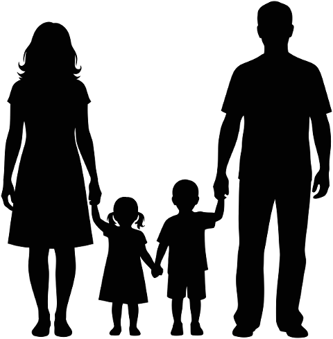 family-silhouette-parents-children-10052557