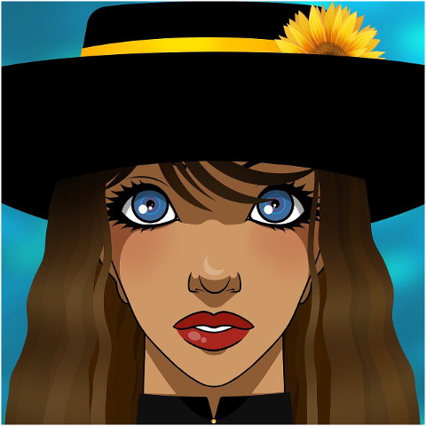 beauty-fashion-woman-hat-sunflower-6146709