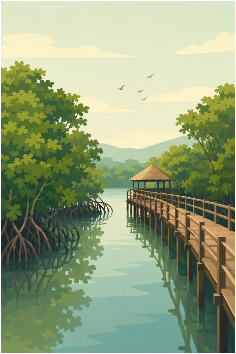 mangrove-forest-wooden-boardwalk-10286916