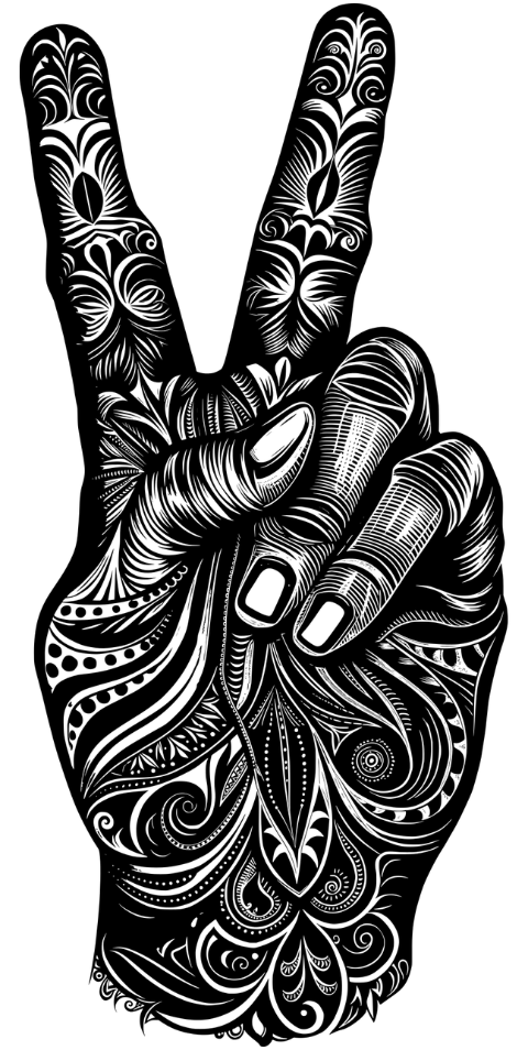 ai-generated-peace-hand-sign-harmony-9645460