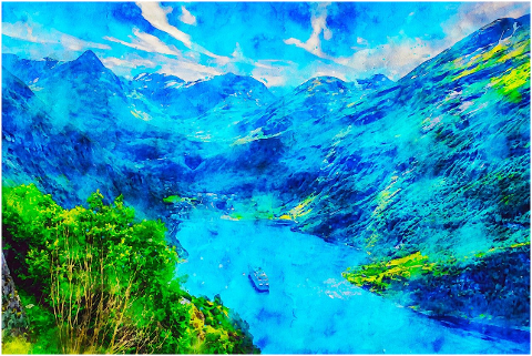 mountains-sea-painting-ship-6140040