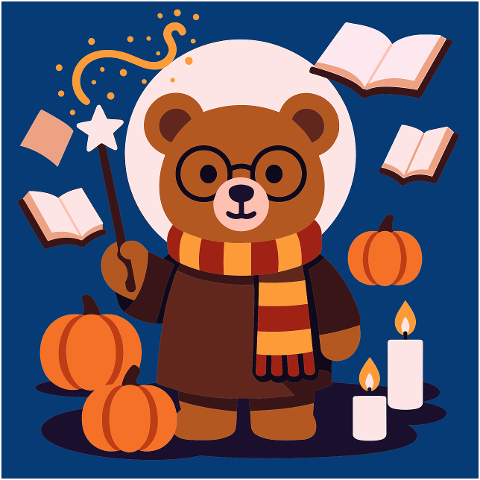 bear-wizard-magic-halloween-10245039