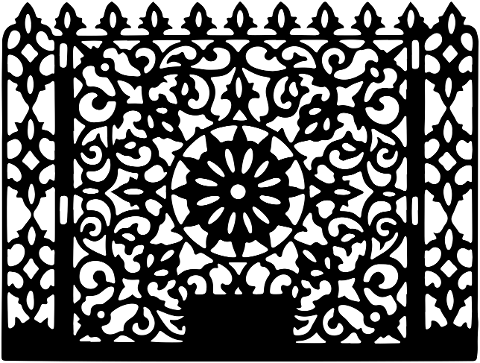 gate-entrance-line-art-exit-door-7933614