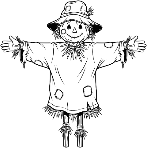 scarecrow-drawing-black-and-white-10032532
