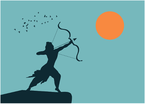 rama-silhouette-ram-festival-arrow-8635700