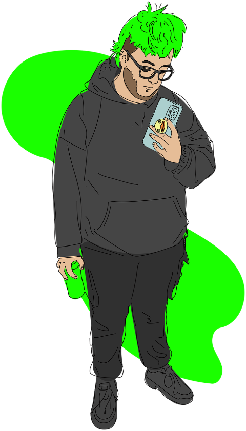 self-portrait-green-line-person-7306123