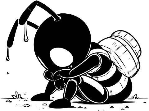 ai-generated-lonely-bee-line-art-9215440