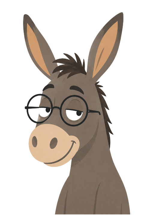 funny-donkey-glasses-cartoon-10296711