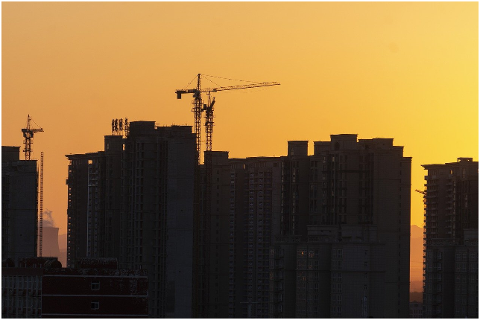 sunset-buildings-construction-6309814