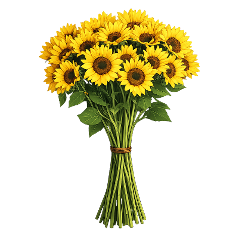 sunflower-bouquet-floral-illustration-10072038