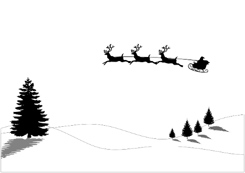 christmas-santa-claus-sleigh-312463