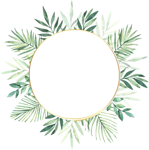 leaves-circle-frame-border-foliage-6556953